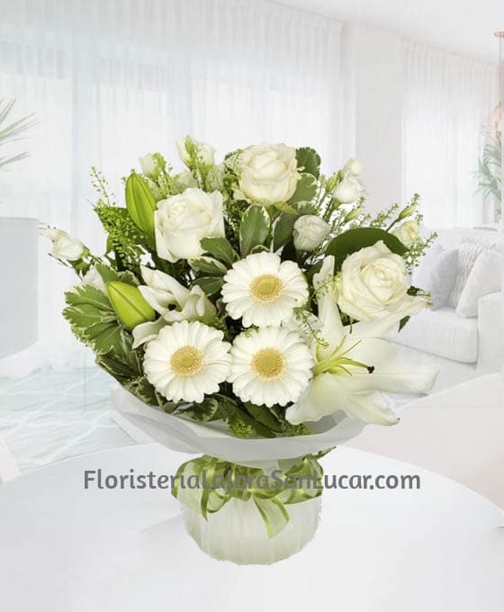 Bouquet Variado tonos Blancos